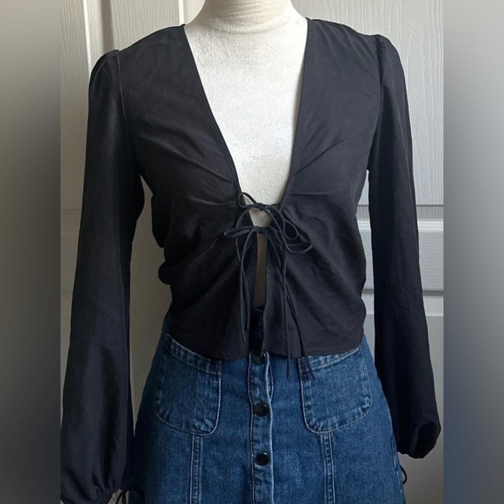 Urban outfitters tie front top